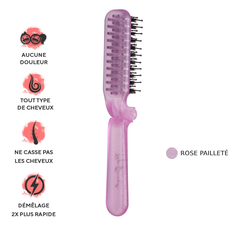Une Brosse démêlante Format sac à main - échantillon